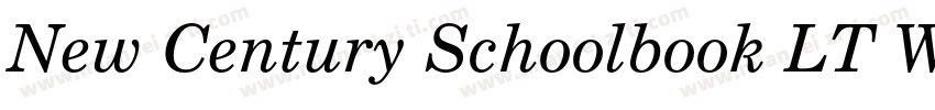New Century Schoolbook LT W01Rm字体转换